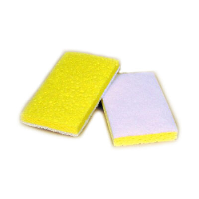 Fine White Backed Scrubber Sponge