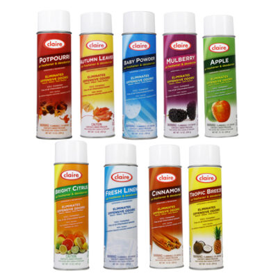 Claire® Low V.O.C. Air Fresheners & Deodorizers