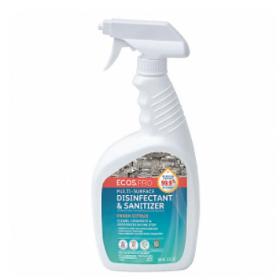 EARTH FRIENDLY DISINFECTANT AND SANITIZER 32 OZ TRIGGER SPRAY BOTTLE