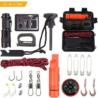 Outdoor Travel SOS Equipment Adventure Survival Tool Set Multifunction Field Survival First Aid Box Fishing Accessories