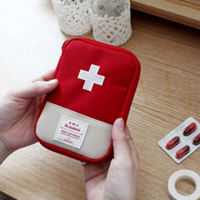 Outdoor Camping Home Survival Portable First Aid Kit Bag Case Pill Tablet Pouch