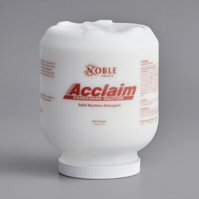 Noble Chemical Acclaim 8 lb. / 128 oz. Solid Dish Machine Detergent – 4/Case