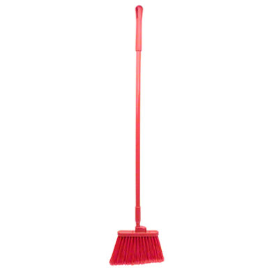 Duo Sweep Broom Flagged Ppy Red
