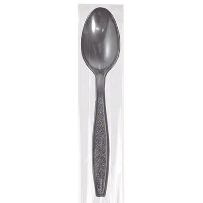 Heavy Weight Wrapped Black Spoon