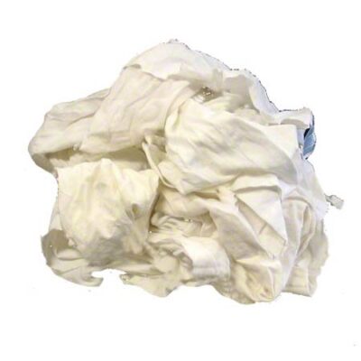 Reclaimedium White T Shirt Rags 25Lb