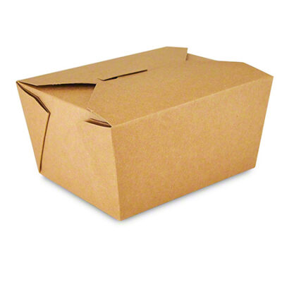 #1 Kraft Folded Takeout Box