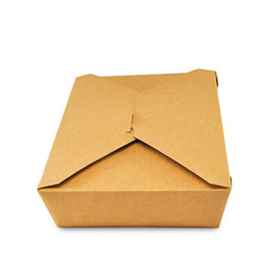 #2 Kraft Folded Takeout Box
