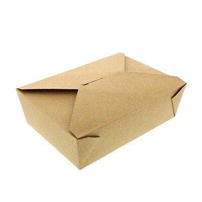 #3 Kraft Folded Takeout Box