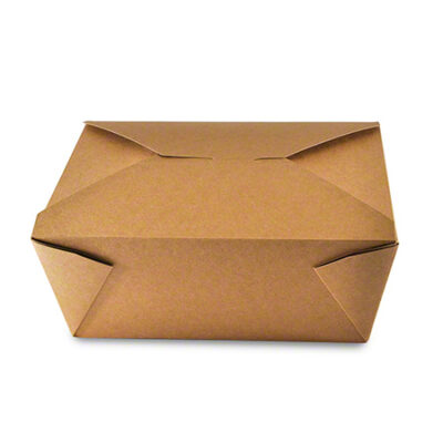 #4 Kraft Folded Takeout Box
